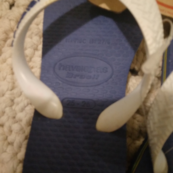 Kids Havaianas Brazil Logo Sandal Flip Flops NWT - Picture 6 of 8